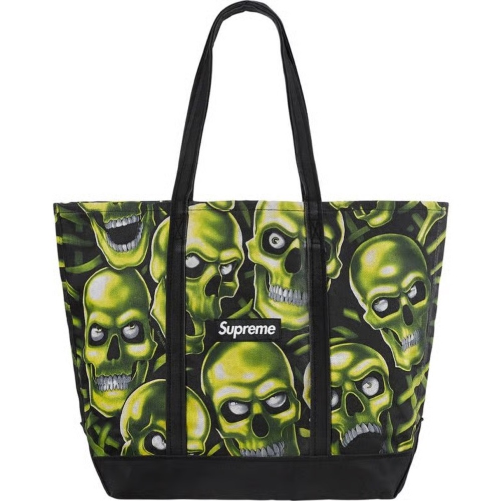 Supreme Skull Pile Denim Tote